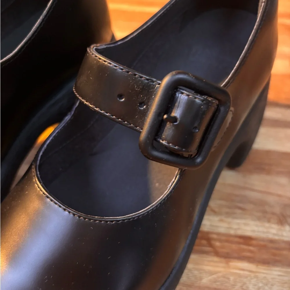 Camper Thelma II Platform Mary Jane’s Size EU 39 US 8.5 Black Calfskin Leather - Picture 8 of 8
